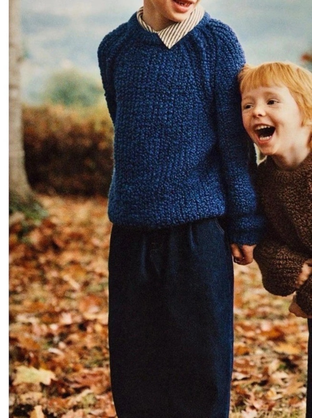 Zara Boys Size 6 Blue Knit Sweater